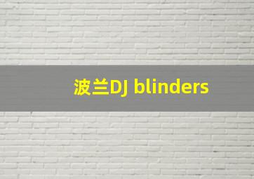 波兰DJ blinders